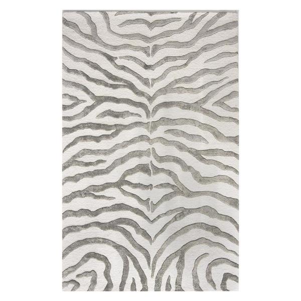 nuLOOM Earth 8-ft x 10-ft Gray Handcrafted Area Rug