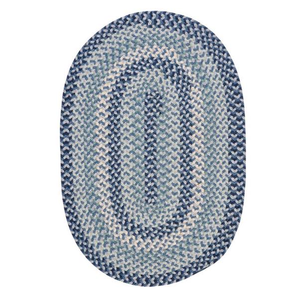 Colonial Mills Boston Common 8-ft x 11-ft Capeside Blue Oval Area Rug ...