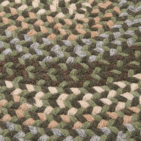 Colonial Mills Boston Common 2-ft x 12-ft Moss Green Oval Runner