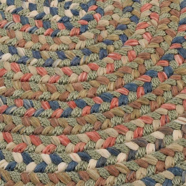 Colonial Mills Cedar Cove 2-ft x 10-ft Olive Oval Runner