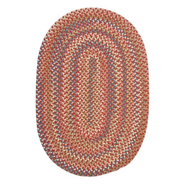 Colonial Mills Cedar Cove 4-ft x 6-ft Handcrafted Rust Oval Area Rug