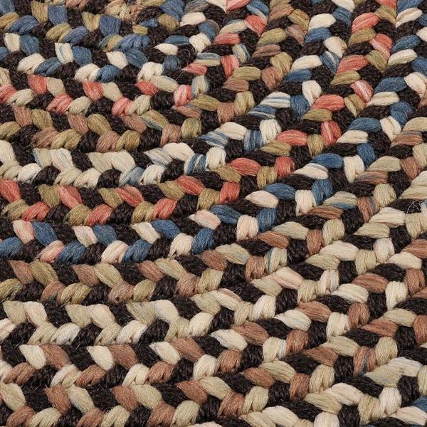 Colonial Mills Cedar Cove 2-ft x 12-ft Dark Brown Oval Runner