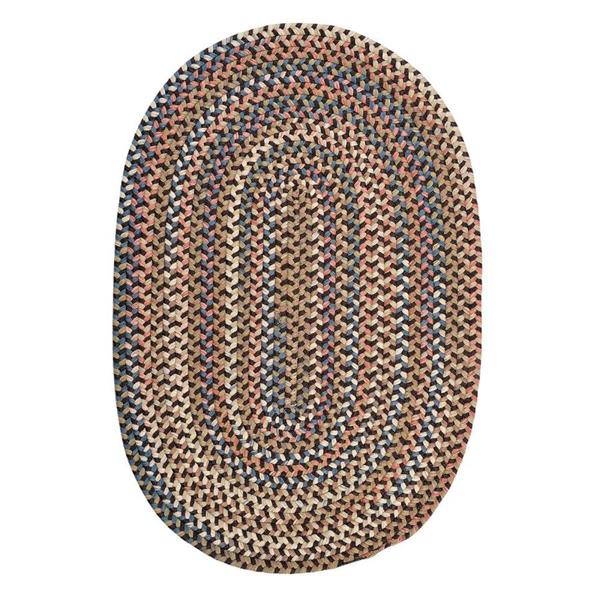 Colonial Mills Cedar Cove 2-ft x 12-ft Dark Brown Oval Runner