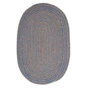 Colonial Mills Softex Check 4-ft x 6-ft Blue Ice Check Area Rug