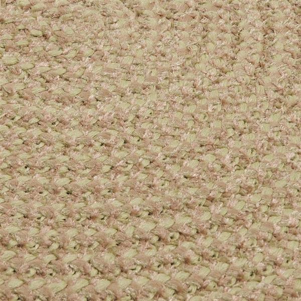 Colonial Mills Softex Check 4-ft Round Celery Check Area Rug