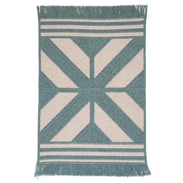 Colonial Mills Sedona 4-ft x 6-ft Rectangular Indoor Teal Area Rug