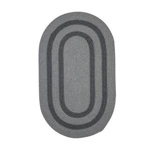 Colonial Mills Graywood 7-ft x 9-ft Gray Oval Area Rug