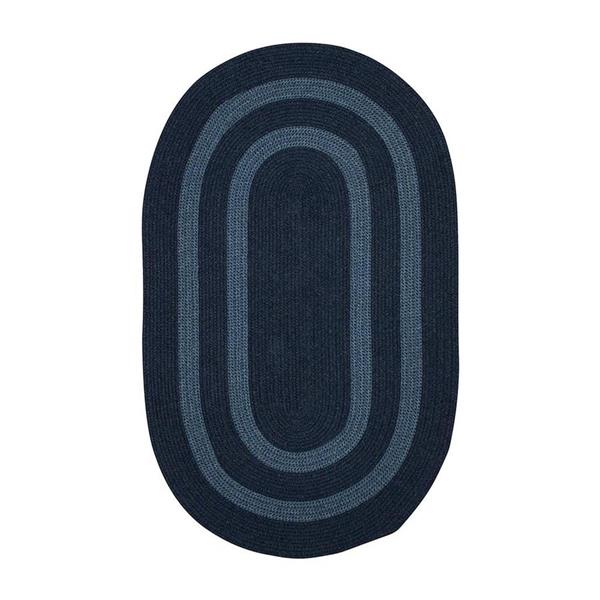 Colonial Mills Graywood 3-ft x 5-ft Navy Oval Area Rug