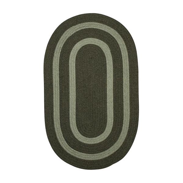 Colonial Mills Graywood 3-ft x 4-ft Moss Green Round Area Rug
