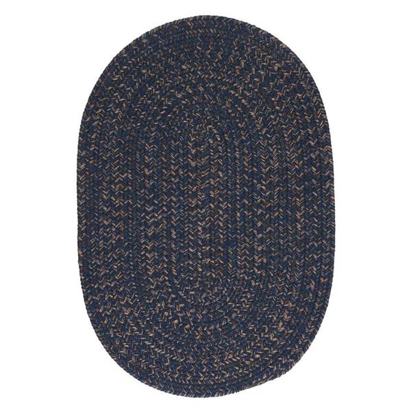 Colonial Mills Hayward 3-ft x 4-ft Round Navy Indoor Area Rug