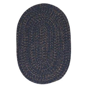 Colonial Mills Hayward 3-ft x 4-ft Round Navy Indoor Area Rug