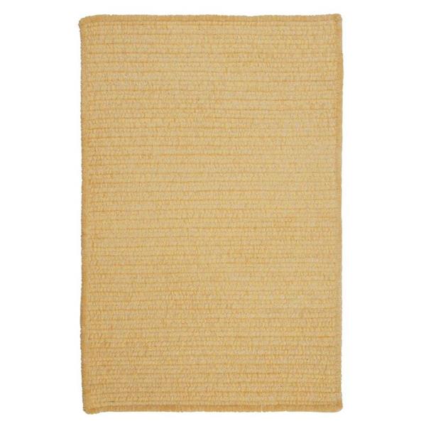 Colonial Mills Simple Chenille 2-ft x 6-ft Dandelion Rectangular Indoor Handcrafted Area Rug