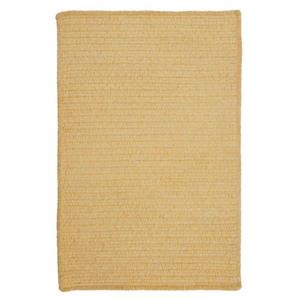 Colonial Mills Simple Chenille 2-ft x 6-ft Dandelion Rectangular Indoor Handcrafted Area Rug