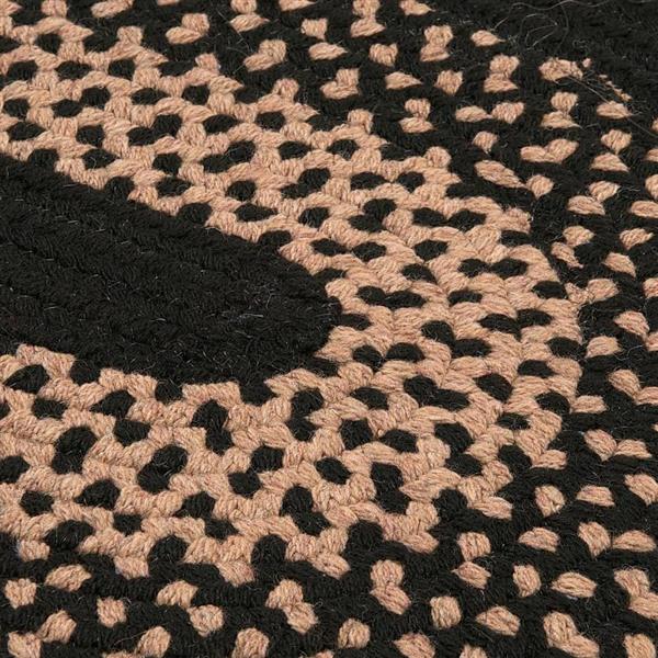 Colonial Mills Madison 8-ft x 11-ft Jet Black Oval Area Rug