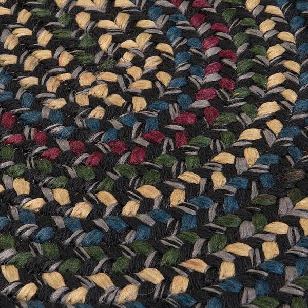 Colonial Mills Midnight 2-ft x 8-ft Carbon Indoor Handcrafted Runner