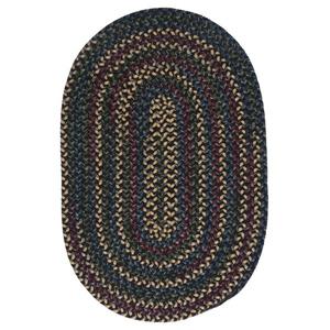 Colonial Mills Midnight 4-ft x 6-ft Carbon Oval