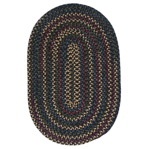 Colonial Mills Midnight 7-ft x 9-ft Carbon Oval