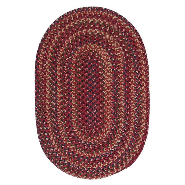 Colonial Mills Midnight 4-ft x 6-ft Oval Indoor Burnt Brick Area Rug