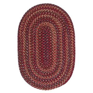 Colonial Mills Midnight 4-ft x 6-ft Oval Indoor Burnt Brick Area Rug