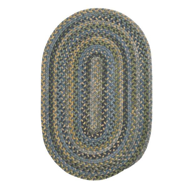 Colonial Mills Rustica 4-ft Whipple Blue Round Area Rug
