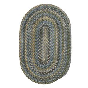 Colonial Mills Rustica 8-ft x 11-ft Whipple Blue Oval Area Rug