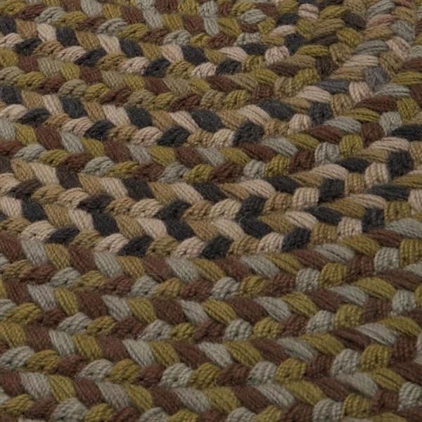 Colonial Mills Rustica 2-ft x 8-ft Grecian Green Oval Runner