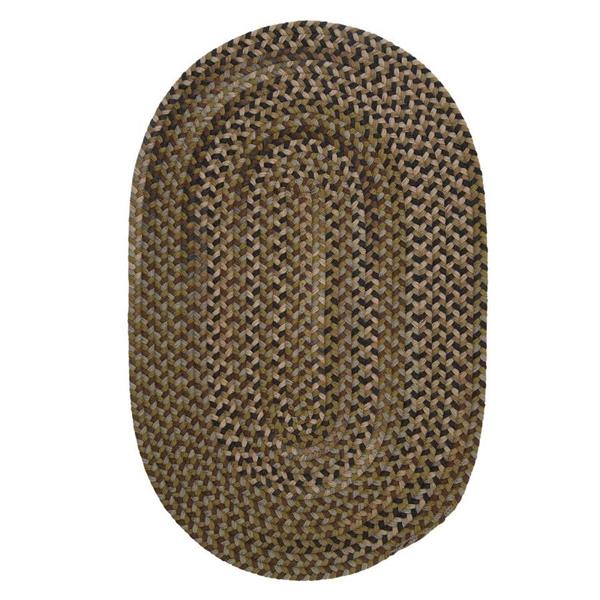 Colonial Mills Rustica 2-ft x 8-ft Grecian Green Oval Runner