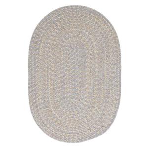 Colonial Mills Tremont 4-ft Round Handcrafted Gray Oval Area Rug