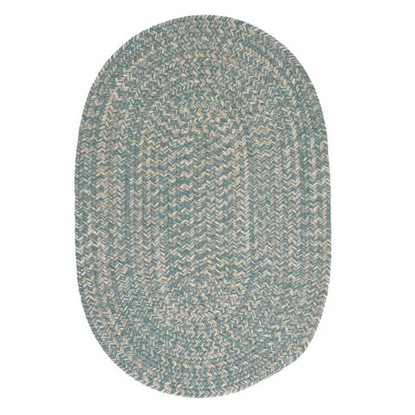 Colonial Mills Tremont 4-ft x 6-ft Teal Oval Area Rug