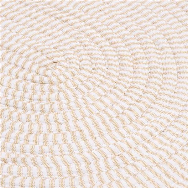 Colonial Mills Ticking Stripe 6-ft Round Indoor Canvas Area Rug