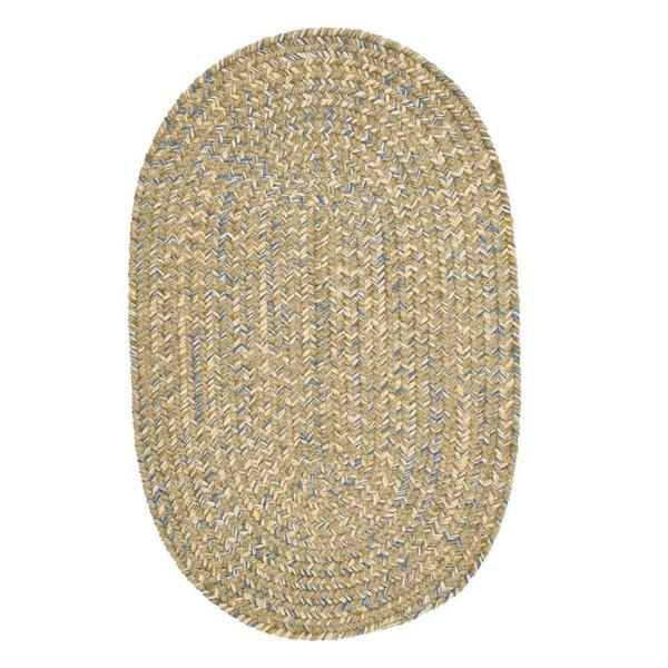 Colonial Mills West Bay 4-ft Round Indoor Celery Tweed Area Rug
