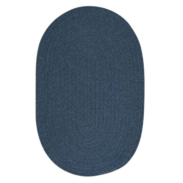 Colonial Mills Bristol 4-ft x 6-ft Federal Blue Oval Area Rug