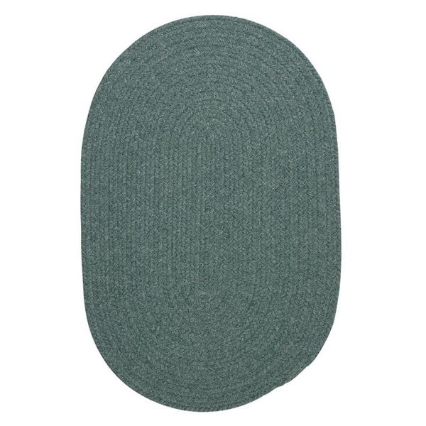 Colonial Mills Bristol 7-ft x 9-ft Oval Teal Area Rug