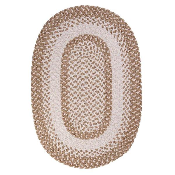 Colonial Mills Blokburst 8-ft x 11-ft Oval Natural Wonder Area Rug