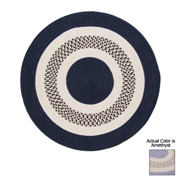 Colonial Mills Flowers Bay 4-ft x 4-ft Amethyst Round Area Rug