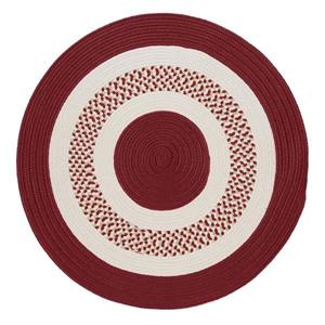 Colonial Mills Flowers Bay 4-ft Red Round Indoor/Outdoor Reversible Area Rug