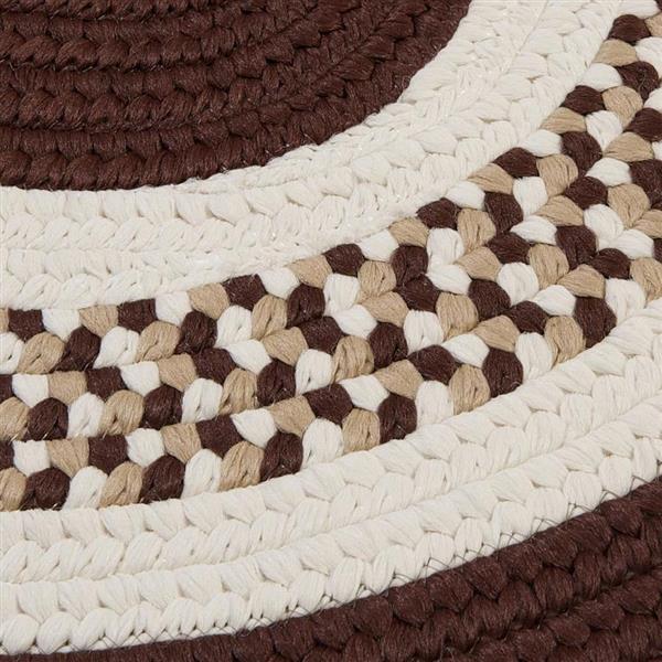 Colonial Mills Flowers Bay 2-ft x 8-ft Brown Oval Area Rug