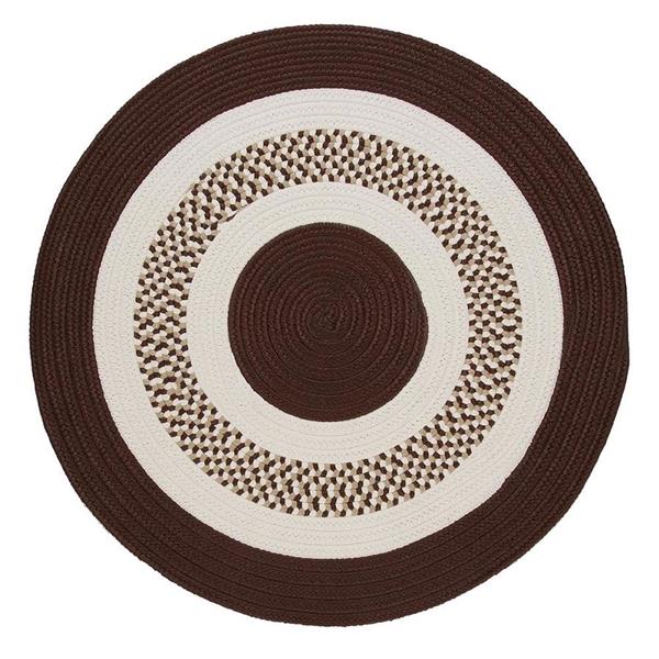 Colonial Mills Flowers Bay 8 Ft X, Brown Circle Area Rug