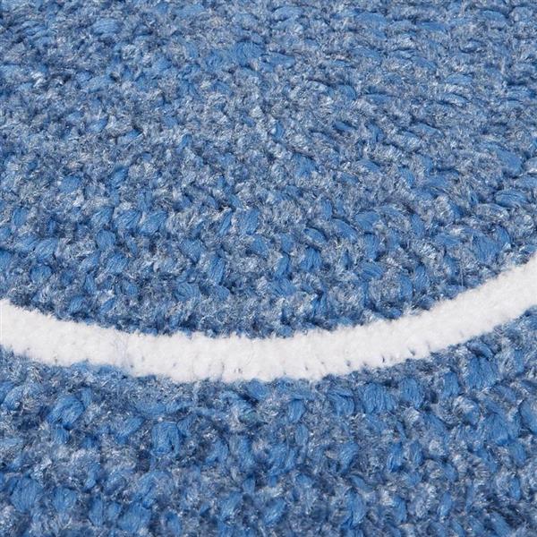 Colonial Mills Silhouette 4-ft x 4-ft Round Runner Indoor Blue Ice Area Rug