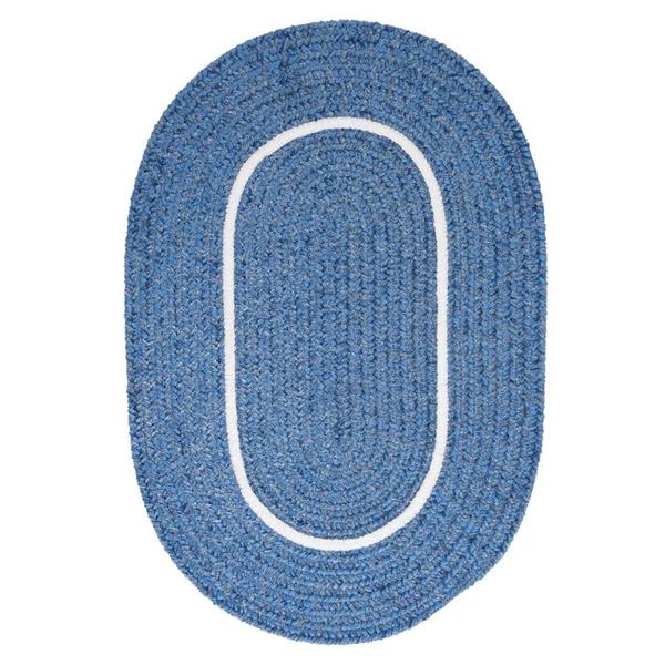 Colonial Mills Silhouette 4-ft x 6-ft Oval Indoor Blue Ice Area Rug