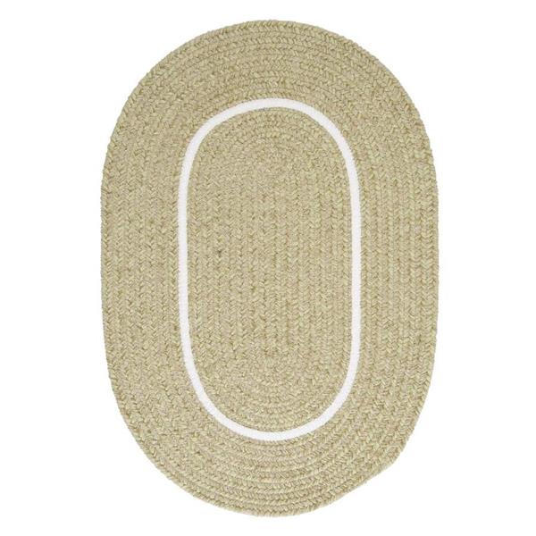 Colonial Mills Silhouette 2-ft x 12-ft Oval Runner Indoor Celery Area Rug