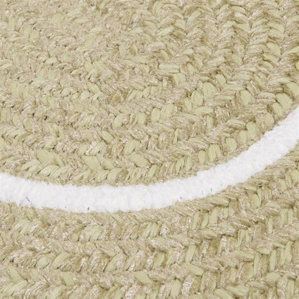 Colonial Mills Silhouette 3-ft x 5-ft Oval Runner Indoor Celery Area Rug