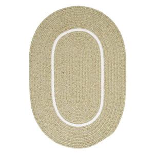 Colonial Mills Silhouette 8-ft x 8-ft Round Runner Indoor Celery Area Rug