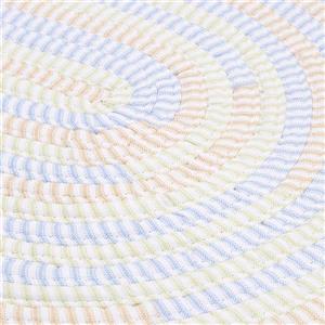 Colonial Mills Ticking Stripe 7-ft x 9-ft Oval Indoor Starlight Area Rug