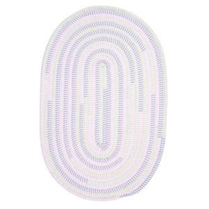 Colonial Mills Ticking Stripe 8-ft x 11-ft Oval Indoor Starlight Area Rug