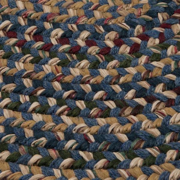 Colonial Mills Twilight 2-ft x 10-ft Federal Blue Handcrafted Runner Rug