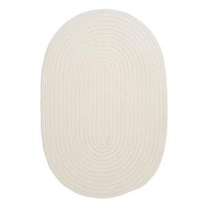 Colonial Mills Boca Raton 7-ft x 9-ft White Oval Area Rug