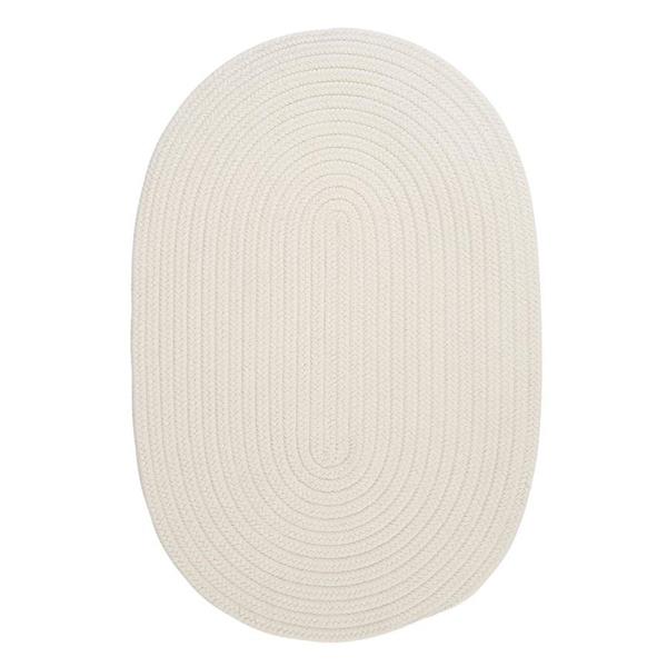 Colonial Mills Boca Raton 8-ft x 11-ft White Oval Area Rug