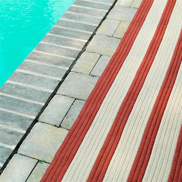 Colonial Mills Boat House 8-ft x 11-ft Rust Red Area Rug