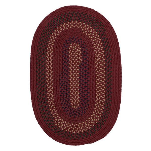 Colonial Mills Deerfield 4-ft x 6-ft Deep Russet Oval Indoor/Outdoor Area Rug